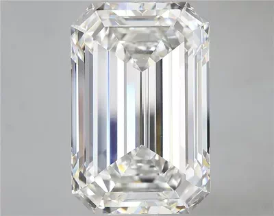 16.42ct F VVS2 Rare Carat Ideal Cut Emerald Lab Grown Diamond