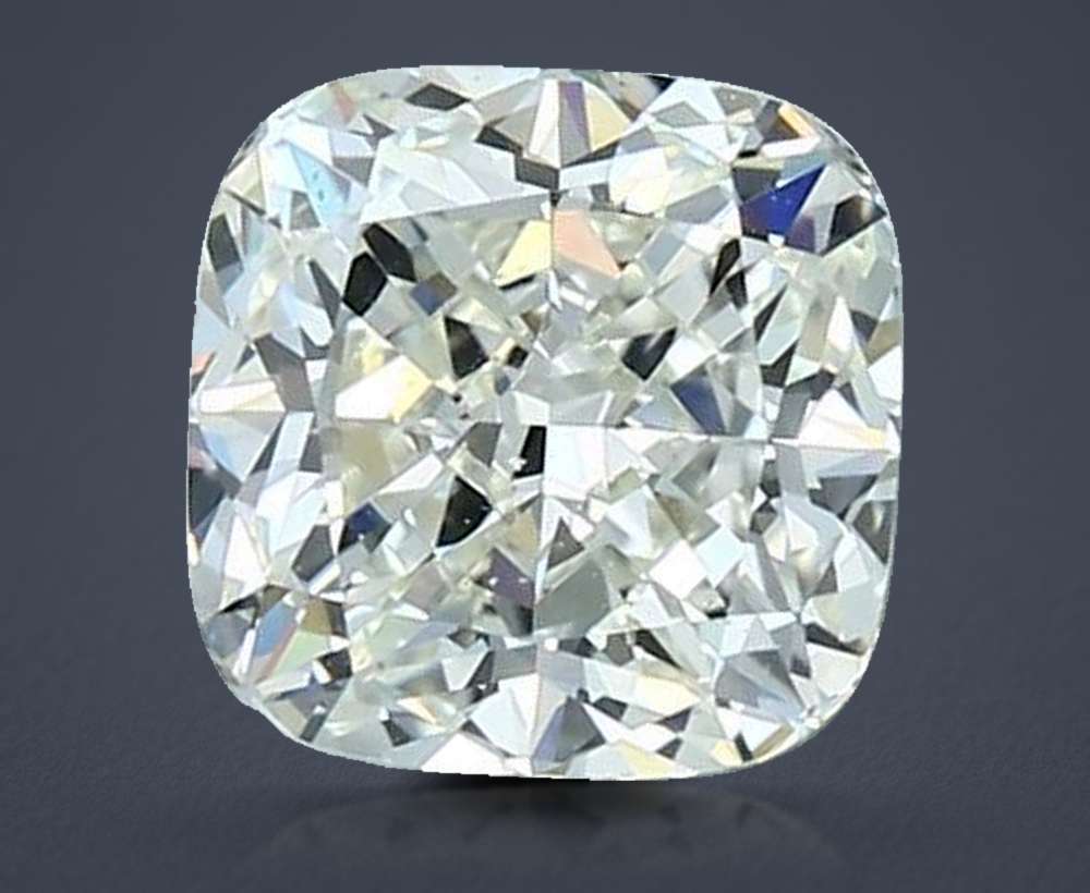 2.28ct K VS2 Rare Carat Ideal Cut Cushion Diamond