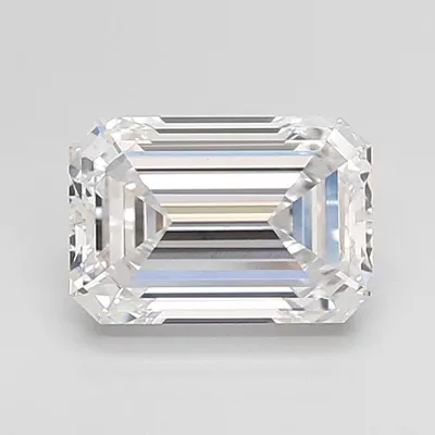 2.10ct D VVS2 Rare Carat Ideal Cut Emerald Lab Grown Diamond