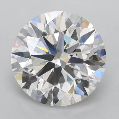 3.30ct E FL Rare Carat Ideal Cut Round Lab Grown Diamond