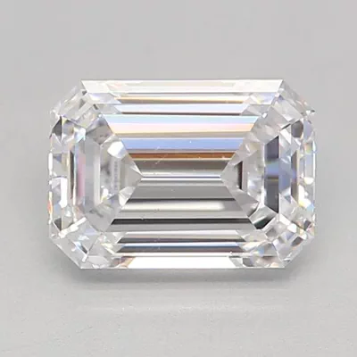 1.08ct D VS2 Rare Carat Ideal Cut Emerald Lab Grown Diamond