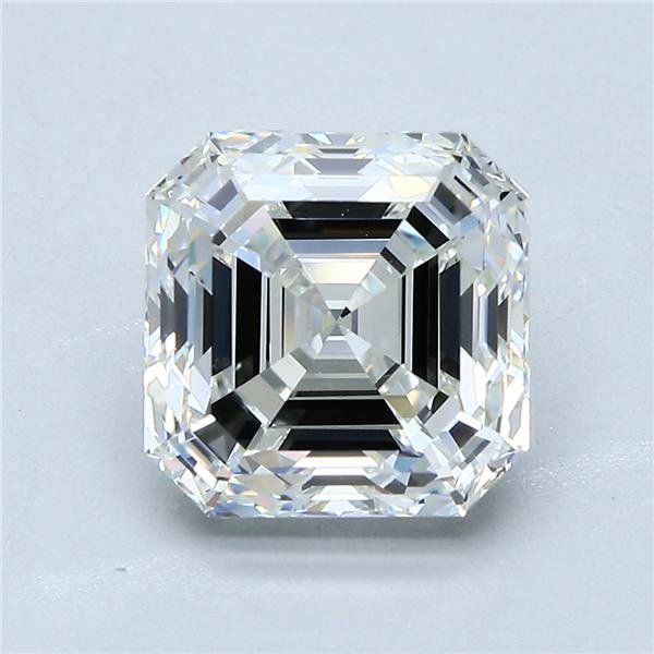 3.75ct H VVS2 Very Good Cut Asscher Diamond