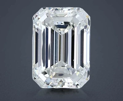 2.50ct H VS2 Rare Carat Ideal Cut Emerald Diamond
