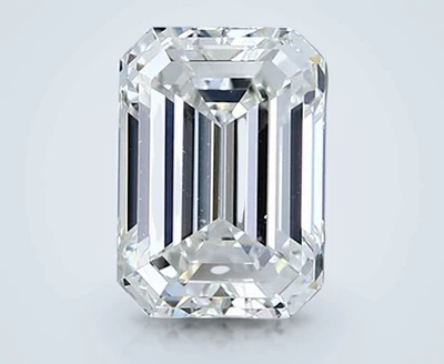 2.50ct H VS2 Rare Carat Ideal Cut Emerald Diamond