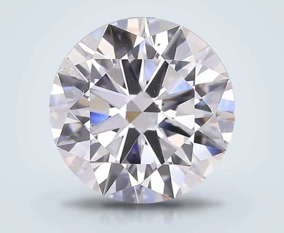 6.03ct F SI2 Excellent Cut Round Lab Grown Diamond