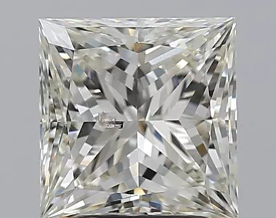 2.51ct K SI2 Rare Carat Ideal Cut Princess Diamond