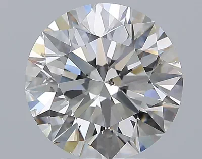 3.01ct F SI2 Rare Carat Ideal Cut Round Diamond