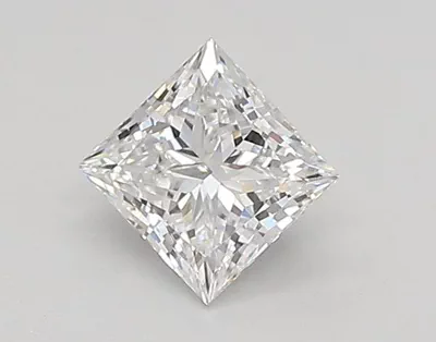 0.74ct D VVS2 Rare Carat Ideal Cut Princess Lab Grown Diamond