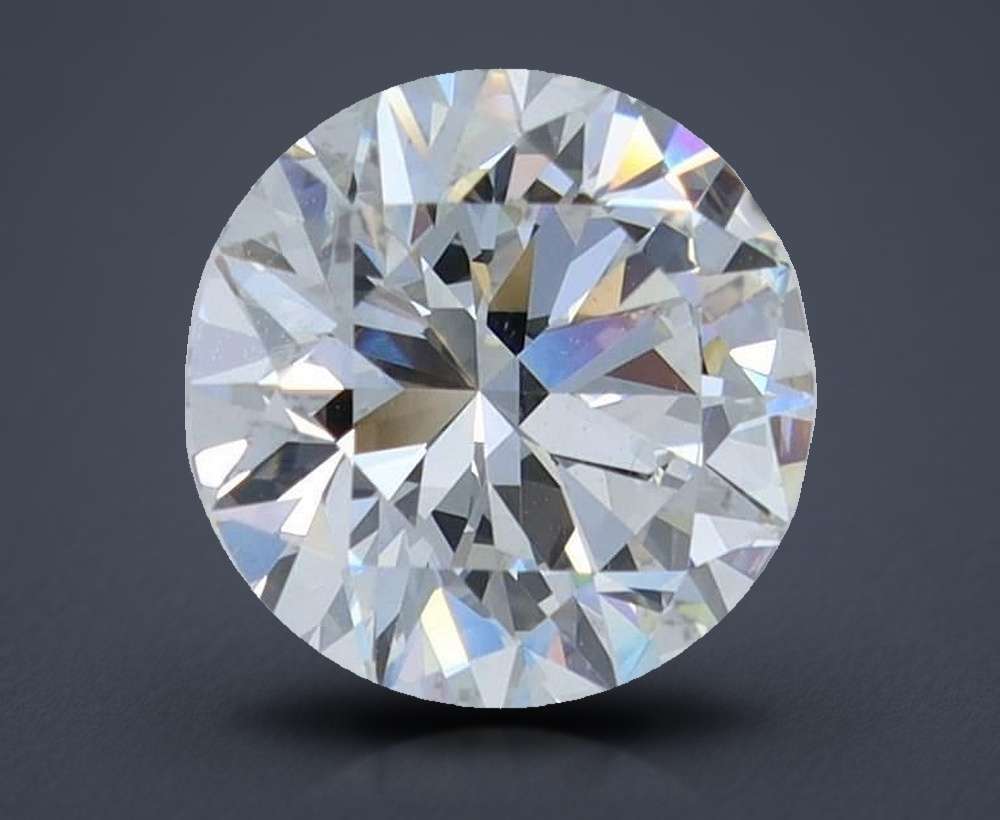 2.60ct H VS2 Rare Carat Ideal Cut Round Diamond