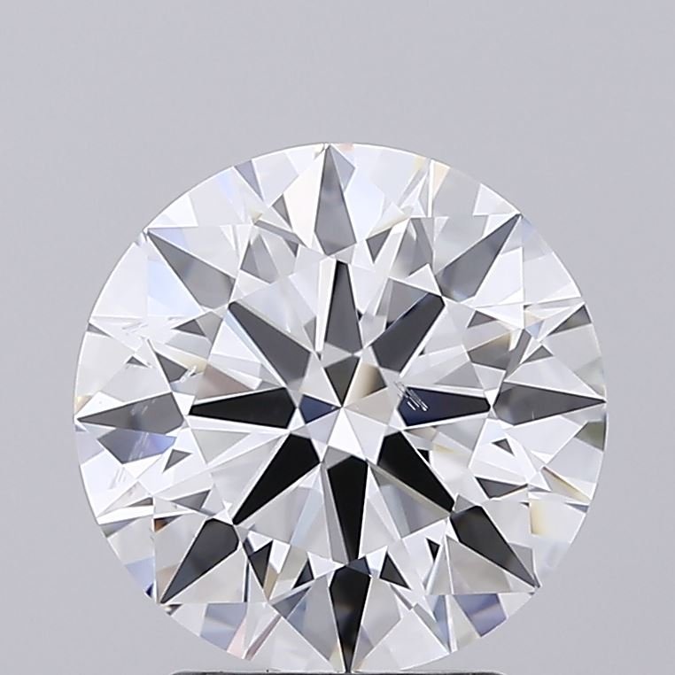 3.06ct E SI1 Rare Carat Ideal Cut Round Lab Grown Diamond