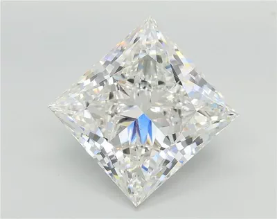 8.06ct F VS2 Rare Carat Ideal Cut Princess Lab Grown Diamond