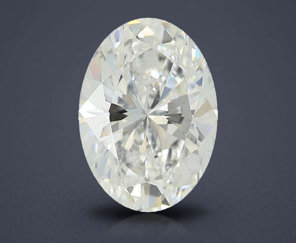 1.09ct D VVS2 Rare Carat Ideal Cut Oval Lab Grown Diamond