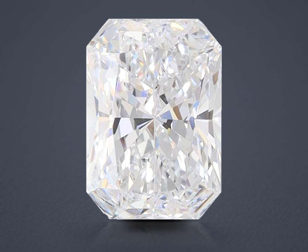 1.06ct D VVS2 Rare Carat Ideal Cut Radiant Lab Grown Diamond