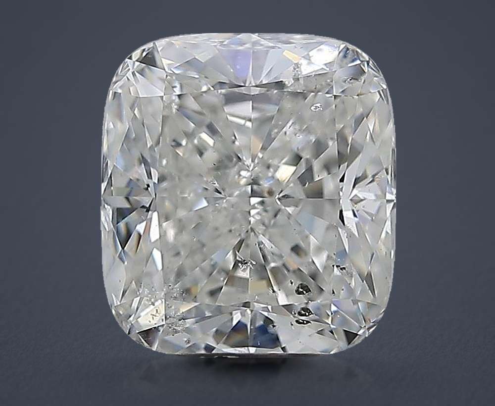 3.10ct G SI2 Rare Carat Ideal Cut Cushion Diamond