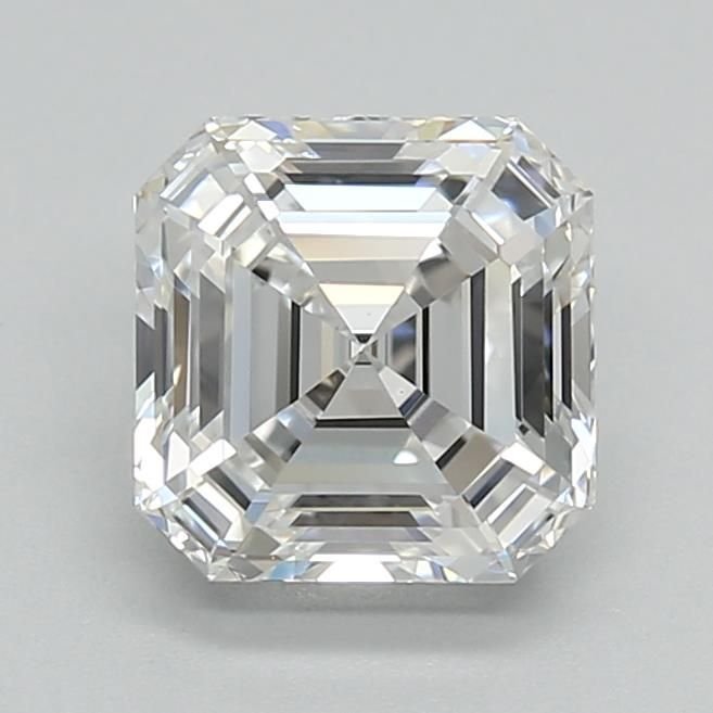 1.51ct E VVS2 Rare Carat Ideal Cut Asscher Lab Grown Diamond