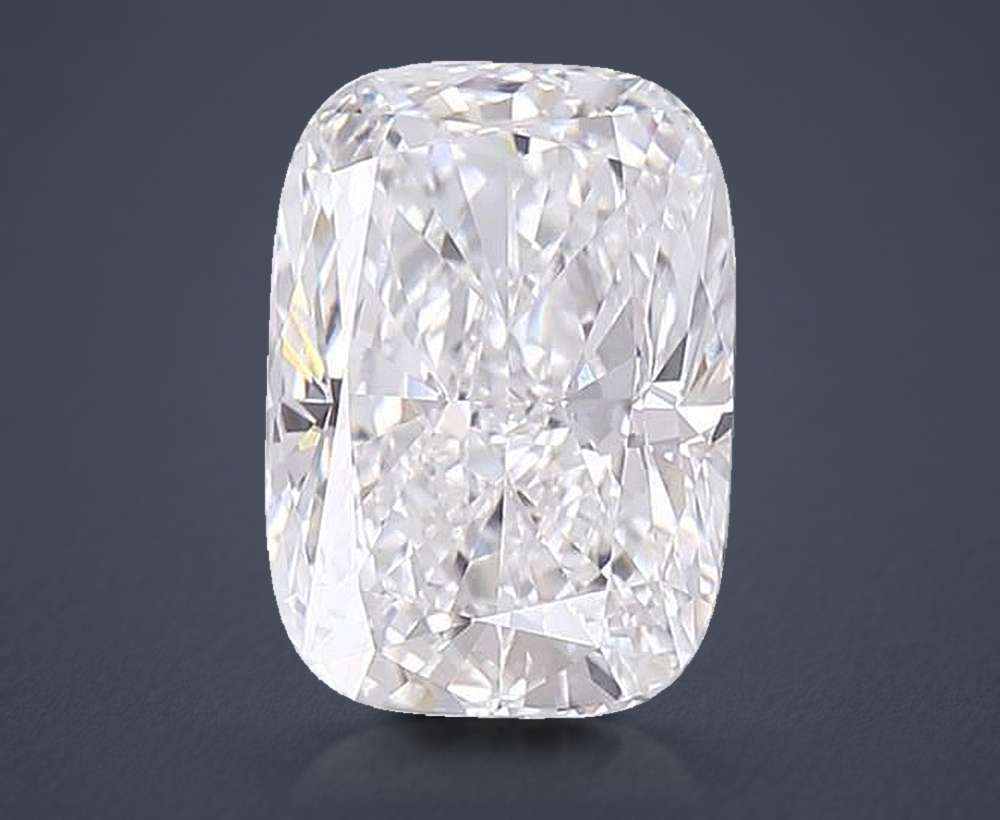 4.11ct E VVS2 Rare Carat Ideal Cut Cushion Lab Grown Diamond