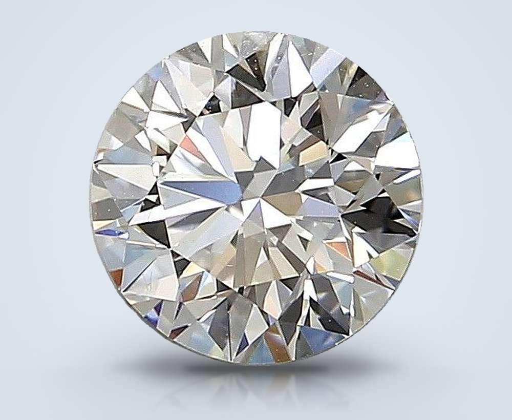 1.54ct H VS2 Rare Carat Ideal Cut Round Diamond