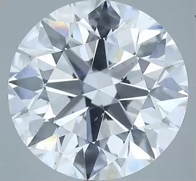 8.05ct D SI2 Rare Carat Ideal Cut Round Diamond
