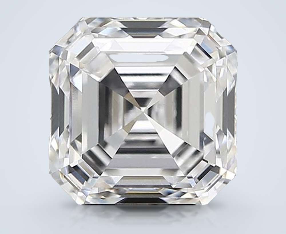 4.01ct D VVS2 Rare Carat Ideal Cut Asscher Lab Grown Diamond