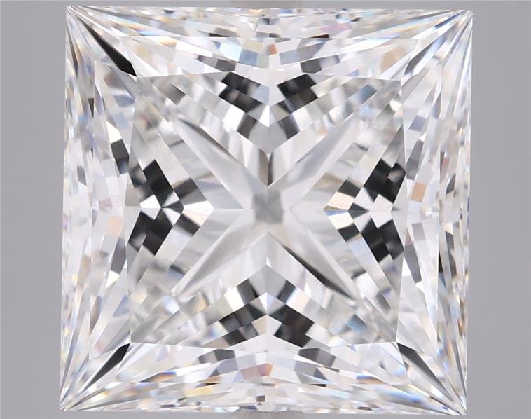 9.14ct F VVS2 Rare Carat Ideal Cut Princess Lab Grown Diamond