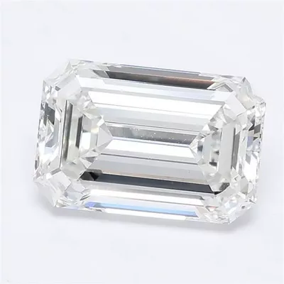 3.10ct F VS1 Rare Carat Ideal Cut Emerald Lab Grown Diamond