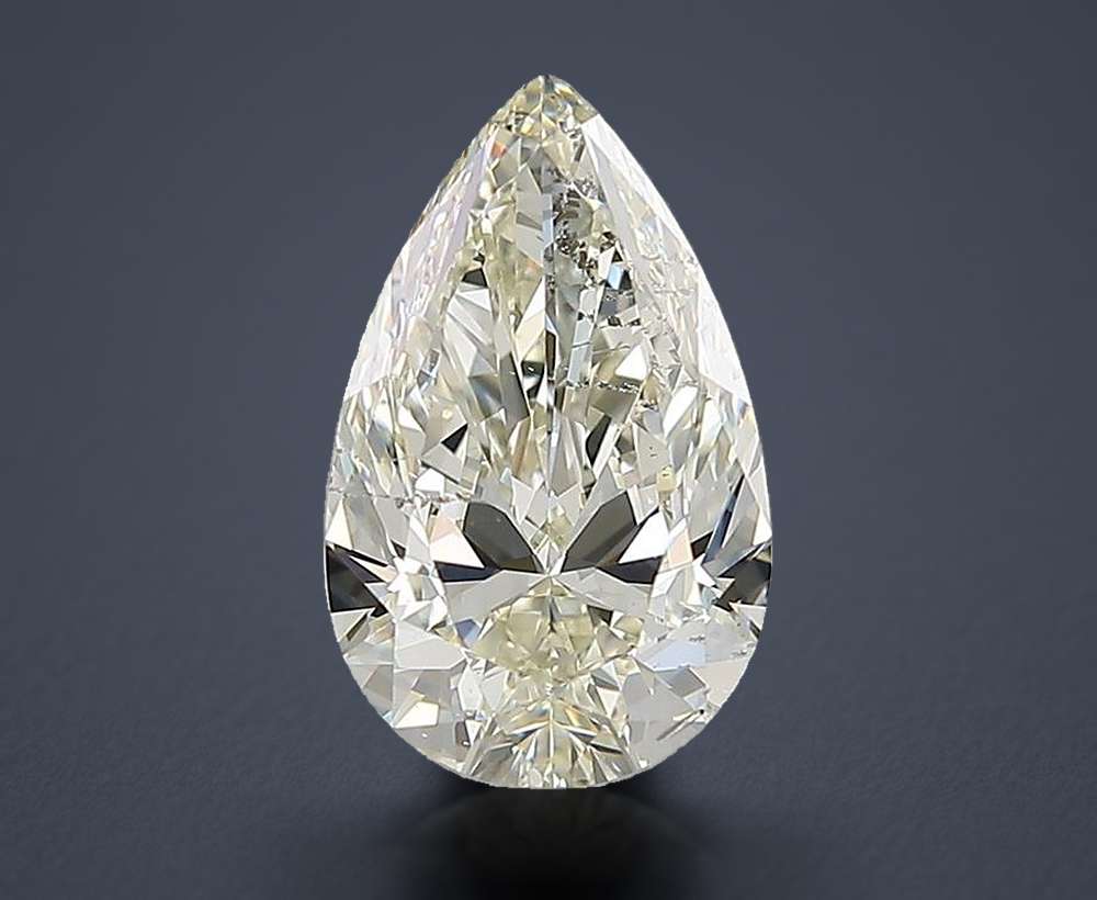 2.00ct J SI1 Rare Carat Ideal Cut Pear Diamond