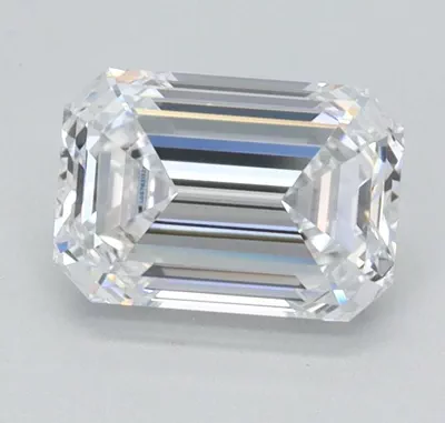 1.04ct D SI1 Rare Carat Ideal Cut Emerald Lab Grown Diamond