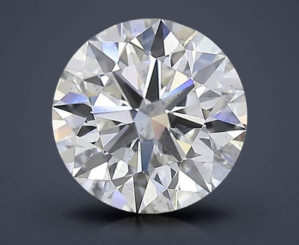 2.52ct E SI1 Rare Carat Ideal Cut Round Lab Grown Diamond