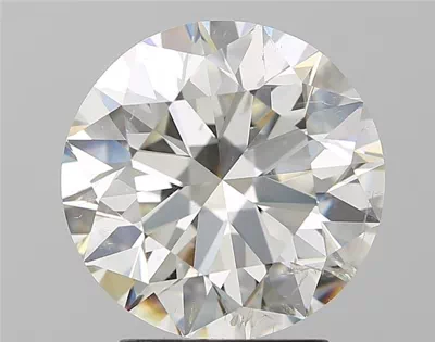 3.01ct J SI2 Rare Carat Ideal Cut Round Diamond