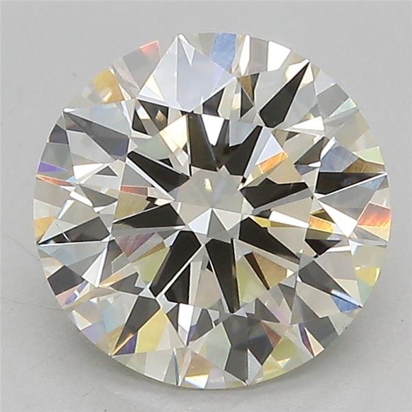 3.08ct J VS1 Rare Carat Ideal Cut Round Lab Grown Diamond