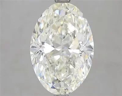 4.02ct K SI2 Rare Carat Ideal Cut Oval Diamond