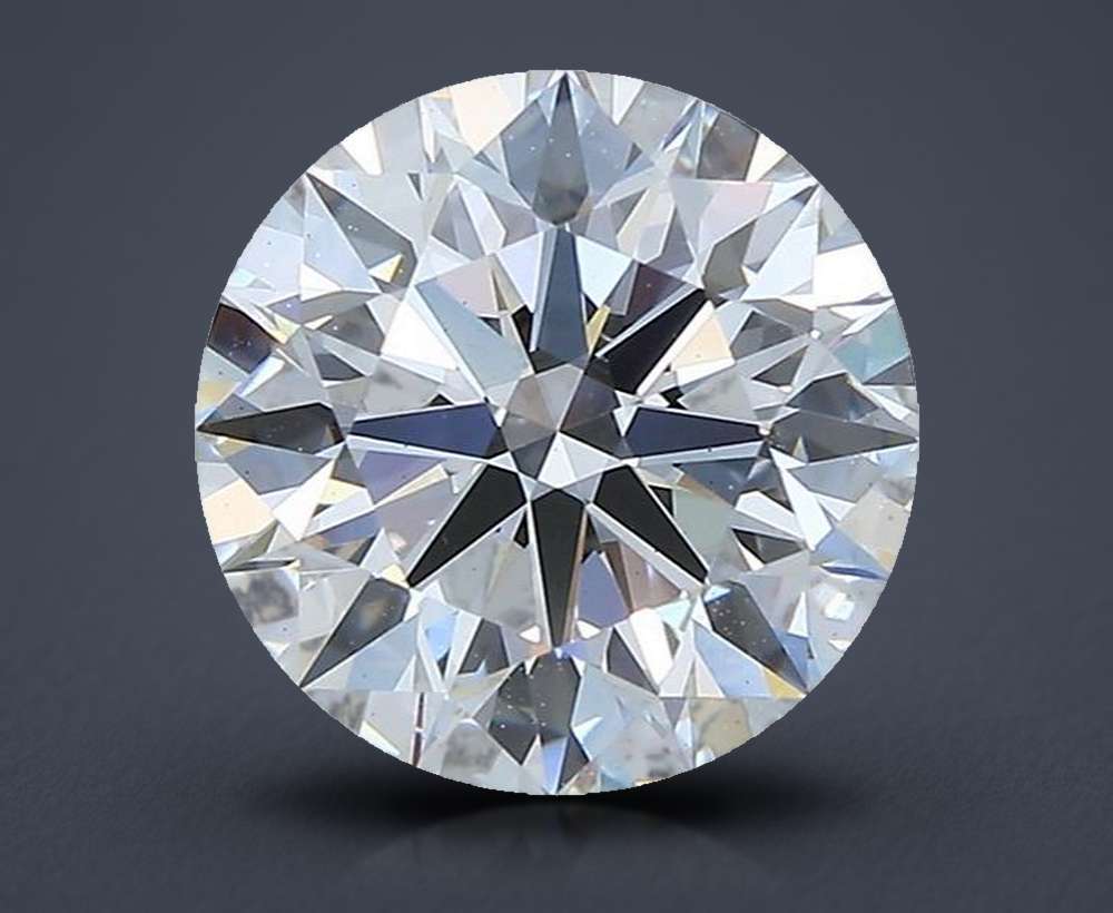 2.59ct E VS2 Rare Carat Ideal Cut Round Lab Grown Diamond