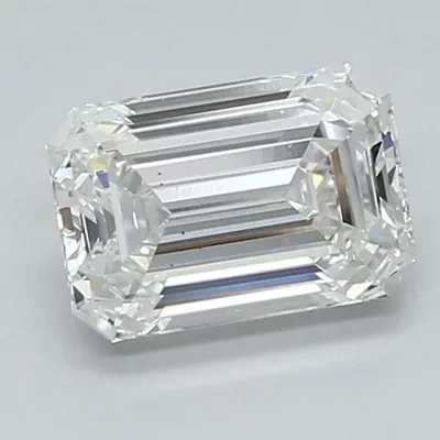 1.40ct D VS1 Excellent Cut Emerald Lab Grown Diamond