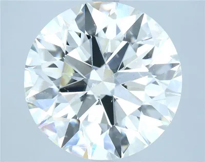 6.17ct K SI1 Rare Carat Ideal Cut Round Diamond