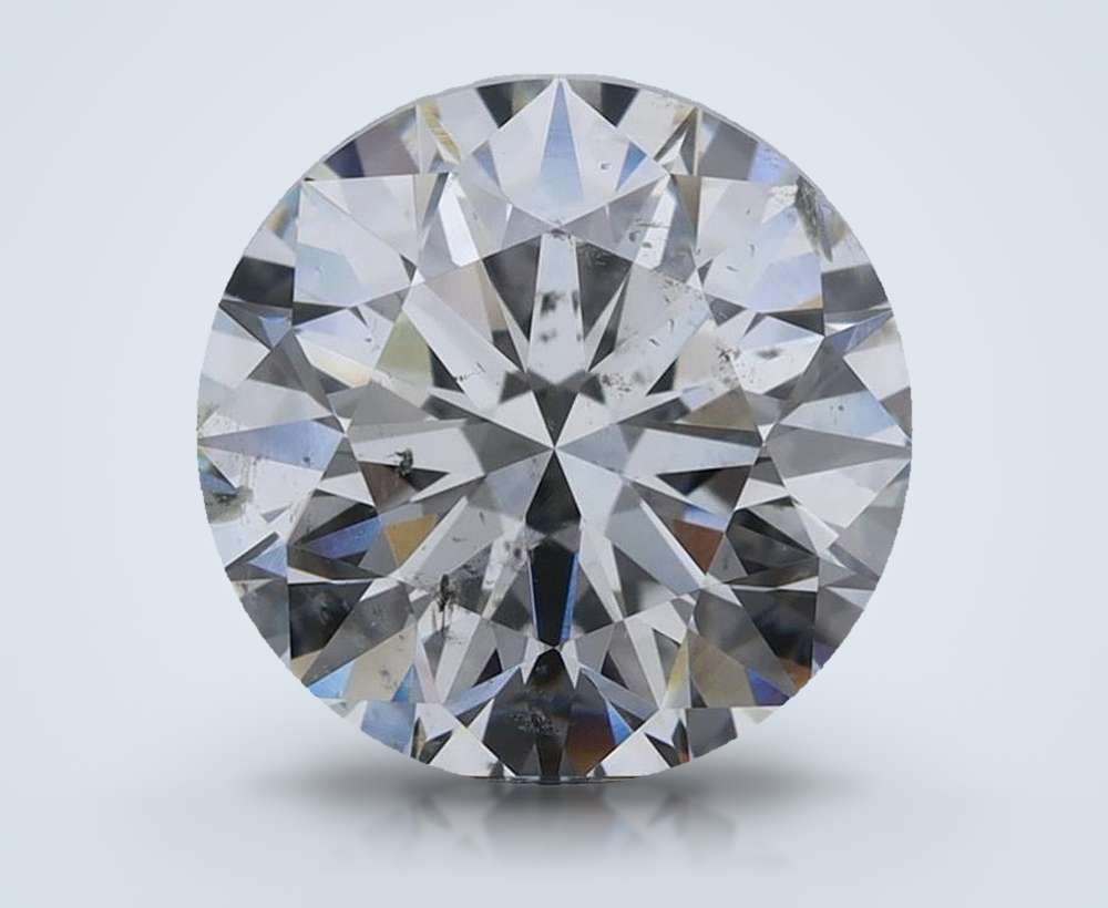 2.04ct I SI2 Rare Carat Ideal Cut Round Diamond