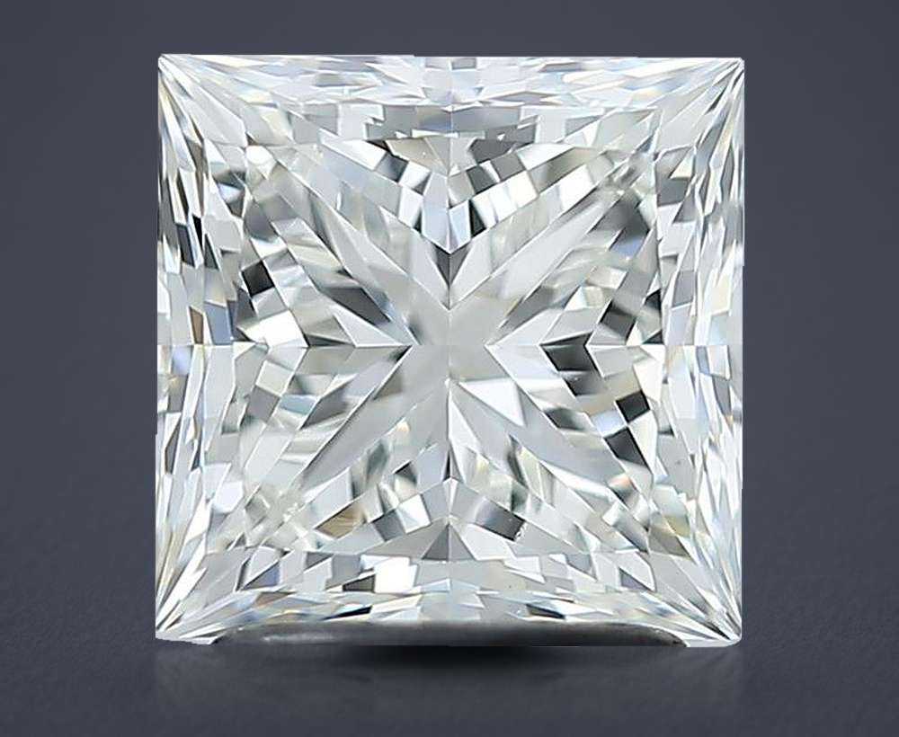2.28ct I VS2 Rare Carat Ideal Cut Princess Diamond