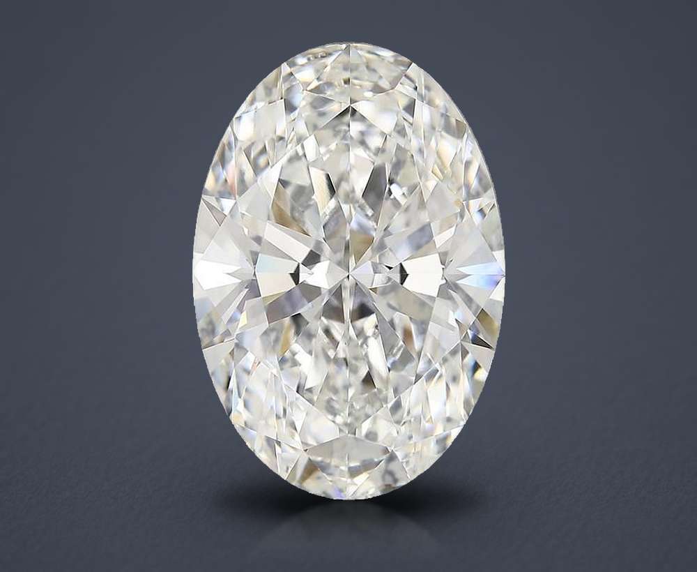 10.09ct F VS1 Rare Carat Ideal Cut Oval Lab Grown Diamond