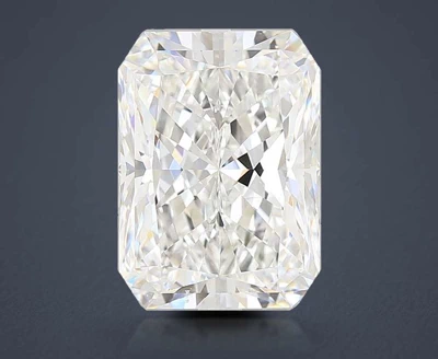 6.03ct F SI1 Rare Carat Ideal Cut Radiant Diamond