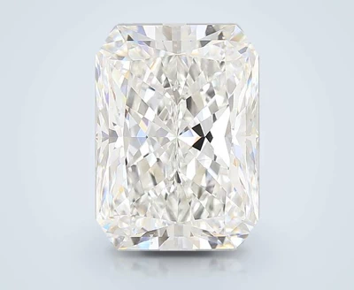 6.03ct F SI1 Rare Carat Ideal Cut Radiant Diamond
