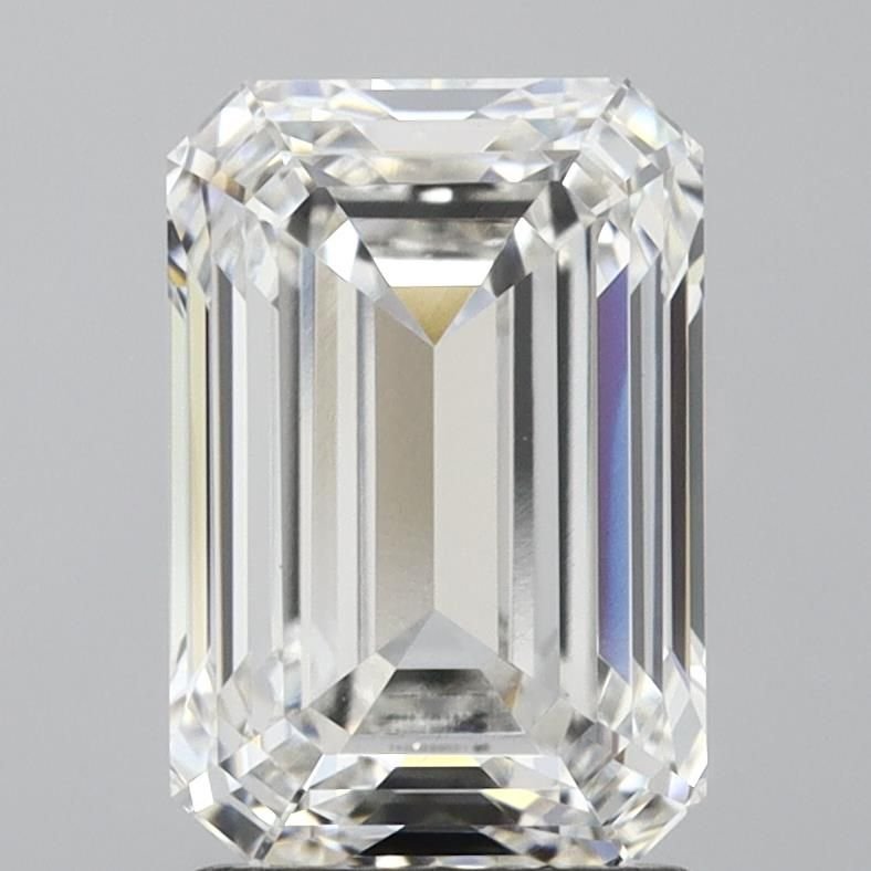 2.01ct G SI1 Rare Carat Ideal Cut Emerald Lab Grown Diamond
