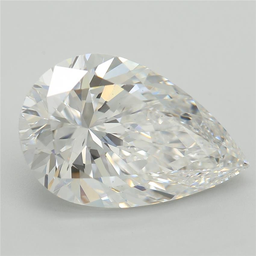 4.08ct E VS2 Rare Carat Ideal Cut Pear Lab Grown Diamond