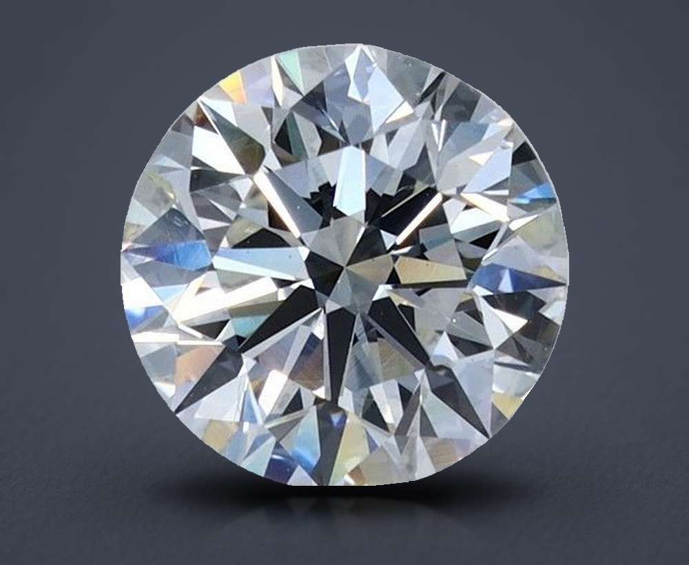2.51ct G VS2 Rare Carat Ideal Cut Round Diamond