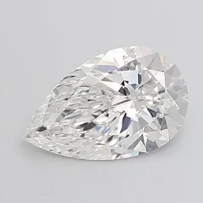 6.08ct F VS1 Rare Carat Ideal Cut Pear Lab Grown Diamond