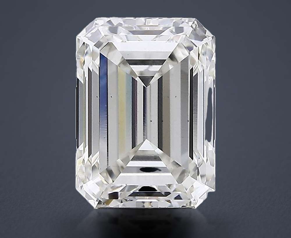4.59ct H VS2 Rare Carat Ideal Cut Emerald Lab Grown Diamond