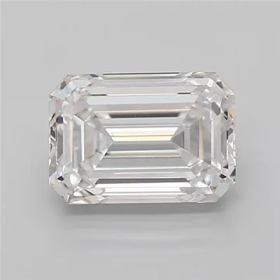 2.46ct E VVS2 Rare Carat Ideal Cut Emerald Lab Grown Diamond