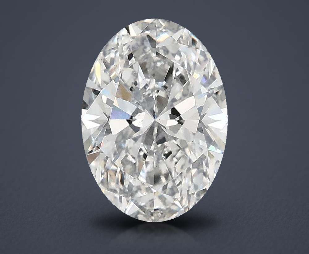 1.60ct D VS2 Rare Carat Ideal Cut Oval Lab Grown Diamond