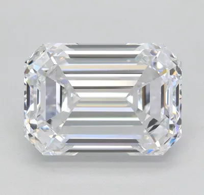 2.02ct D VS2 Excellent Cut Emerald Lab Grown Diamond