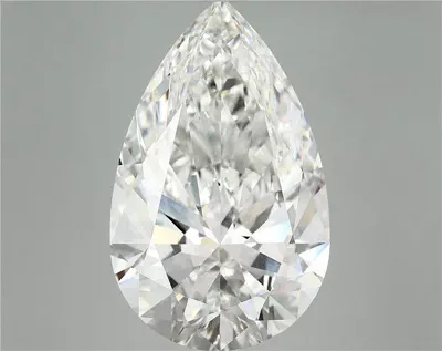 12.08ct F VS1 Rare Carat Ideal Cut Pear Lab Grown Diamond