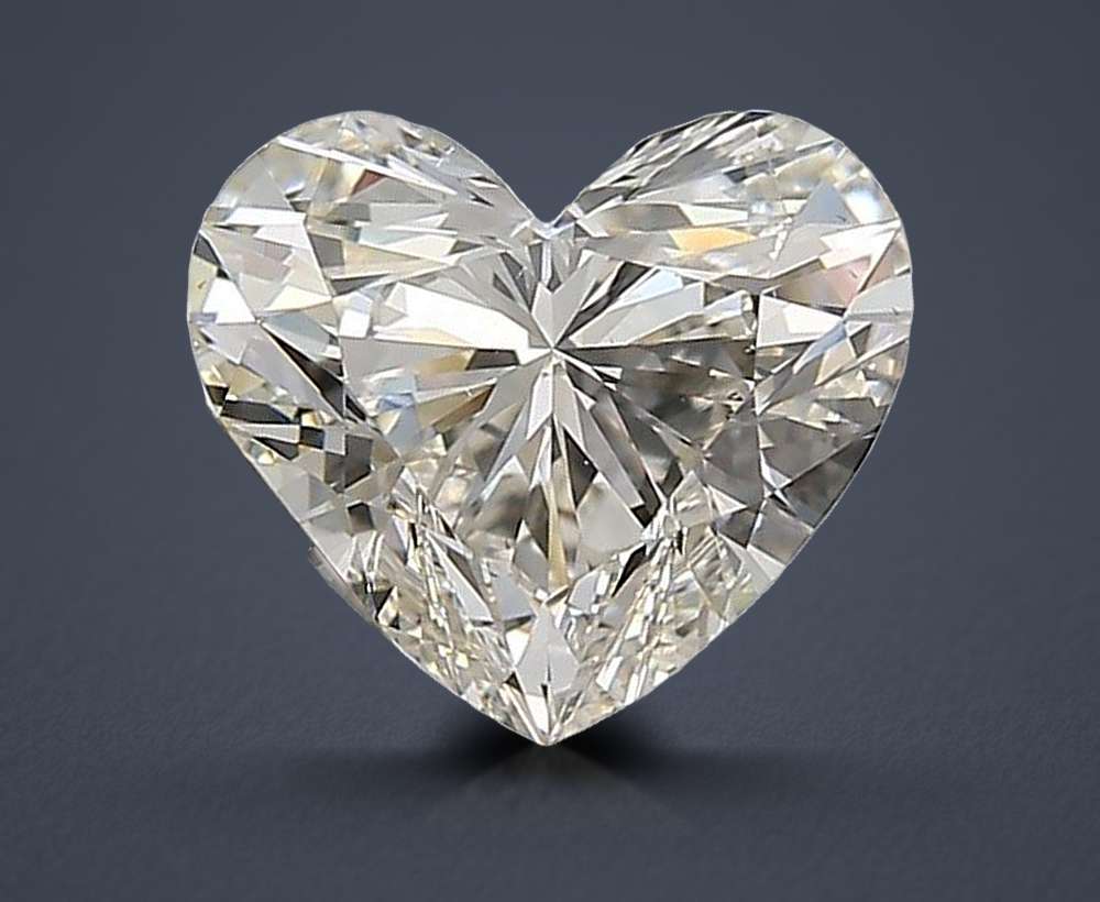 1.30ct K VS2 Rare Carat Ideal Cut Heart Diamond