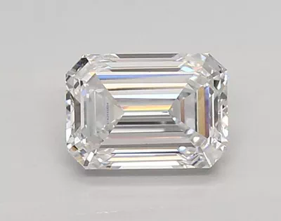 0.86ct D VVS2 Rare Carat Ideal Cut Emerald Lab Grown Diamond